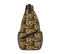 Wolfs Crossbody Sling Bag Crossbody Shoulder Chest Bag Shoulder Strap Waist Fanny Pack Men Women