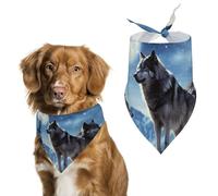 Wolfs Dog Bandanas Adjustable Bib Party Pet Decorations Cute Dog Triangle Scarfs for Small Medium Puppy Cat Costume Accessory