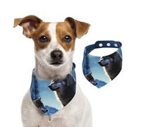 Wolfs Dog Bandanas,Summer Bandanas for Dogs Washable Adjustable Dog Triangle Scarf Bibs Cute Pet Bibs for Medium Large Dogs Puppy and Cats Medium