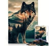 Wolfs Domain Adult Jigsaw Puzzle1000 Pieces Analytical Skill Relaxed Leisure Tight Join Winter Gift (38x52cm)