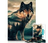 Wolfs Domain Jigsaw Puzzle 1000 Piece Mind Train Fun Burr Free Clean Cut Pieces Absorbing Activity for Quiet Nights (50x75cm)