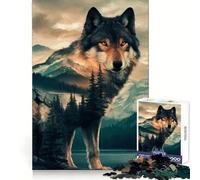 Wolfs Domain Jigsaw Puzzles 1000 Pieces Think Training Quiet Recreation Defined Edges Heartfelt Gift (50x75cm)
