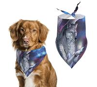 Wolf's Past Dog Bandanas Triangle Dog Bibs Cute Pet Scarf Kerchief for Small Medium Large Pet