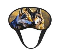 Wolfs Print Adults Washable Eye Mask for Sleeping Light Blocking Nap for Night Rest Cover