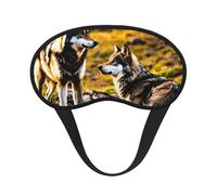 Wolfs Print Soft Comfortable Eye Mask for Sleeping Light Blocking Nap Travel Camping Night Rest