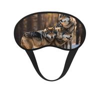 Wolfs Sleeping Mask for Adults Blackout, Comfortable Eye Mask Blocking Light for Travel, Yoga