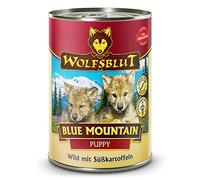 Wolfsblut - Blue Mountain Puppy - 6 x 395 g - Game Meat - Wet Food - Dog Food - Grain Free