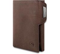 Wolfstrøm Slim Billfold Wallet 'Svente', 11 Card, Vintage Brown, RFID Blocker, Unisex