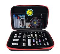 Wolfteeth 13 inch Extra Large Capacity Vape Bag Travel Portable Case for Coil, Tanks, Mods Bottle Supplies & Electronics Accessories | Empty & No Liquid No Nicotine/Black Red 122601