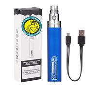 WOLFTEETH Genuine GS EGO II Prime 2200mAh Rechargeable Battery Bottom Micro USB Charge 510 Ego Charge, 510 E-Shisha E-Cigarette (0ml Nicotine Free/Blue 121506)