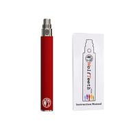 WOLFTEETH High Power 1100mAh Replacement eGo-T Shisha Pen Battery Electronic Cigarette (0ml Nicotine Free/Red 1012)