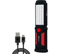 Wolfteeth Rechargeable Work Light, Inspection Lamp, Magnetic Torches Led Super Bright, Emergency Backup Lights Mechanic Tools Camping Flashlight, Gifts for Men Husband