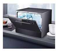 WolFum Dishwasher Household Automatic Embedded 6 Sets of Small Independent Desktop Dishwashing Device Portable Mini Power and Water Saving