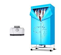 WolFum Electric Clothes Drying Portable Laundry Drying Rack, 10 KG Large Capacity Best Energy Saving Indoor Dryer with Heater (2 Layers Cubic, Blue)