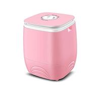 WolFum Portable Compact Mini Twin Tub Washing Machine Washer Spin Dryer (Color : Pink)