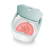 WolFum Portable Electric Washing Machine USB Charging Mini Clothes Washing Washer, Dorm, Apartment (Color : Roze)