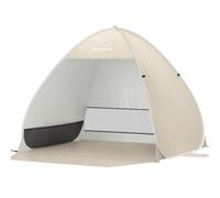 WolfWise Pop up Beach Tent, Sun Shade Instant Setup for Outdoor | Portable UV Protection Beach Shelter Canopy with Wind-resistant & Water-repellent, Carrying Bag, 1-2/2-3/4-5 Person