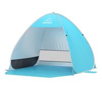 Wolfwise Pop up Beach Tent, UPF50+ Sun Shelter, Portable with Carry Bag,Instant Easy Setup Popup Beach Shade Canopy for 1-2 Person, 160x130x120 cm, Blue