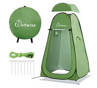 Wolfwise Pop Up Shower Tent with Floor, Portable Instant Changing Tent with Ventilation Window, Privacy Bathroom Toilet for Beach, Camping & Outdoor, Width 47" (120 CM), Height 75" (190 CM), Green