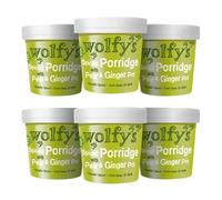 Wolfy's Spiced Porridge with Pear and Ginger Jam! 92 g (Pack of 6)