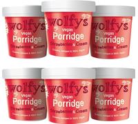 Wolfy's Vegan Strawberries & Cream Porridge 84g (Pack of 6)