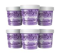 Wolfys Wolfy's Organic Porridge with Blackcurrant Jam (90g) (Packof 6)