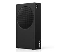 WOLIBEAR Magnetic Smart Wraps for Xbox Series S Console, Full Protection Protective Cover Case for Xbox Series S Accessories with Premium PU Leather and Soft Inner Lining - Black