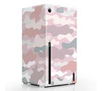 WOLIBEAR Magnetic Smart Wraps for Xbox Series X Console, Full Protection Protective Case for Xbox Series X Accessories with Premium PU Leather and Soft Inner Lining - Pink Camo, XSX46MP-US