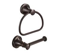 WOLIBEER Bronze Toilet Paper Holder,Bathroom Hand Towel Holder,Oil Rubbed Towel Ring Wall Mount Tissue Roll Paper Hanger ORB Bath Accessories Farmhouse Towel Rack