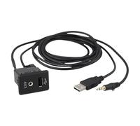 WOLIIEXZ USB AUX Interface Adapter Compatible With Nissan For Rogue For Frontier 2014 2015 2016 2017 For Kicks 2018 2019 In-Car Audio Setup Audio Interface Cable 795405004