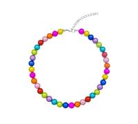 wolin Mood Choker Enchanting Cinderella Party Queen Statement Choker Necklace - Halloween and Christmas glow in the dark necklace Sparkling Prom Jewelry for Women, Zinc, No Gemstone