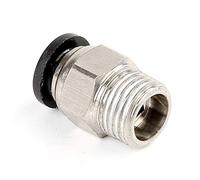Woljay PC12-02 Push to Connect Tube Pneumatic Male Straight Fitting - 12mm Tube OD x 1/4" NPT Thread Pack of 2