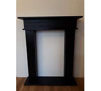 Wolkenstube Decorative Black Fireplace, Freestanding, Handmade, Custom, No Heat, Indoor Use, Assembly Instructions Included