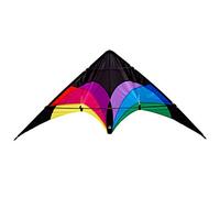 Wolkenstürmer Stunt Kite Flip Rainbow - 2-Line Sports Stunt Kite - Beginner & Advanced User (140 cm)