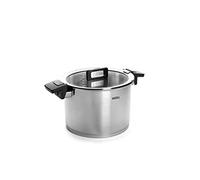 Woll Concept 124-2NC Tall Cooking Pot Stainless Steel Suitable for Induction Cookers Diameter: 24 CM/Height 17 CM / 3 L with Multifunktionsglasdeckel in Box
