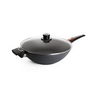 Woll Diamond Lite Cast Wok, Diameter, Tall with Removable Handle., Cast Aluminium, 34 Ø