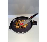 Woll Diamond Lite Flat Pan - Inductive, Diameter 32 cm, 5 cm High, with Removable Handle, Suitable for All Hob Types, Anthracite