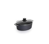 Woll Diamond Lite Roasting Dish with Glass Lid in Box, 27 x 22 cm, 9.5 cm High, 3.7 litres, Suitable for Ceramic, Gas, Electric, Halogen - Not Suitable for Induction Cookers, Cast Aluminium,
