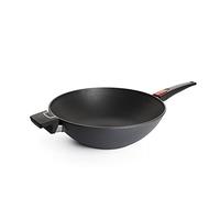 Woll Diamond Lite Wok and Mixing Pan, Inductive, Diameter 34 cm, 11 cm High, Suitable for All Types of Cookers, Cast Aluminium, Non-Stick Coating, Oven-Safe, Anthracite