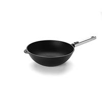 Woll Diamond Logic XR Pro Wok and Stirring Pan with Stainless Steel Handle Inductive Diameter 28 cm Height 10 cm with Removable Stainless Steel Handle Suitable for All Hobs Cast Aluminium Non-Stick