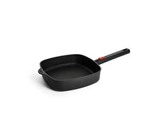 Woll Diamond Logic XR Square Cast Iron Frying Pan Induction 24 cm x 24 cm 6 cm High with Removable Handle Suitable for All Hob Types Cast Aluminium Non-Stick Coating Oven-Proof Black