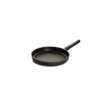 Woll Eco Lite Flat Pan - Inductive, Diameter 28 cm, Height 5 cm, with Removable Handle, Suitable for All Cookers, 100% Recycled Aluminium, Oven-Safe, Black
