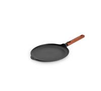Woll Eco Logic QXR Crepe Pan Inductive Diameter 26 cm with Removable Sustainable Wooden Handle Suitable for All Hob Types PFAS-Free Non-Stick Coating Cast Aluminium