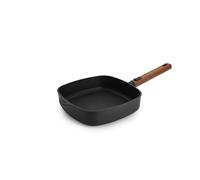 Woll Eco Logic QXR Square Pan Inductive 24 x 24 cm 6 cm High with Removable Sustainable Wooden Handle Suitable for All Hob Types PFAS-Free Non-Stick Coating