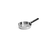 Woll Logic Steel Flat Pan Inductive Diameter 20 cm Height 4.5 cm with Removable Handle Suitable for All Hob Types PFAS-Free
