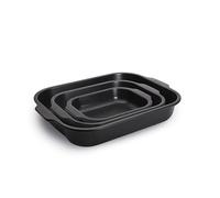 WOLL Roast-it! 3-Piece Frying Pan Set - 38 x 30 + 30 x 24 + 23 x 18 cm, 7.1 L + 3.8 L + 1.6 L - PFAS-Free, Aluminised Steel, Non-Stick Coating, Oven Safe up to 260°C, Dishwasher Safe