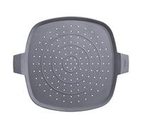 Woll WSG228 Silicone Nonstick Splatter Guard and Trivet, Square, 11", Gray