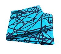 Wollhuhn Eco Children/Boys/Girls Cool Elastic Headband/Hair Band Comfortable Double Layer Jersey or Fleece Many Designs 21215152 (Scribble Turquoise (Sweat))