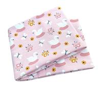 Wollhuhn Eco Mini for Toddlers Girls/Boys Cheerful Elastic Headband/Hair Band Comfortable Jersey Cotton Many Designs 21212222 (Swans / Flowers Dusky Pink)