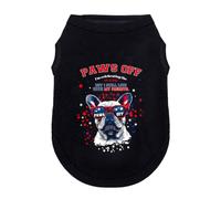 Wollmix 4th of July Dog Outfit Shirt Clothes for Small Medium Large Dog Pet Patriotic Independence Day Red White and Blue Fourth of July Girl Female Puppy Holiday T-Shirts with Funny Pattern Head S